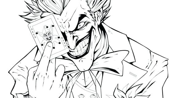 570x320 The Joker Coloring Pages