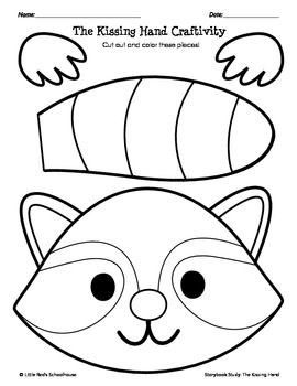 270x350 Language Development Talesfortheyoung The Kissing Hand Coloring