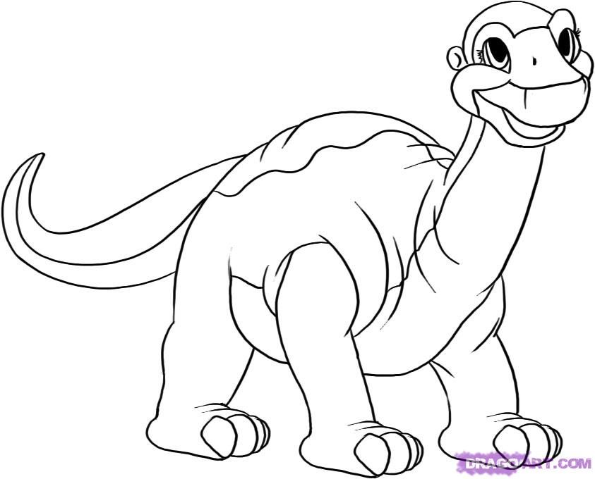 843x680 Dinosaur Feet Coloring Pages Land Before Time Little Foot Coloring