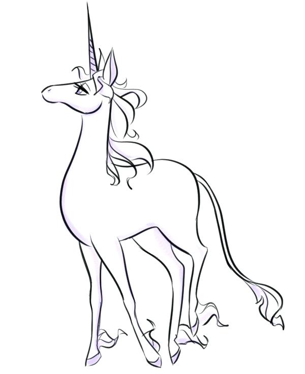 600x736 Plus The Last Unicorn Unicorn Coloring Pages For 8 Year Olds