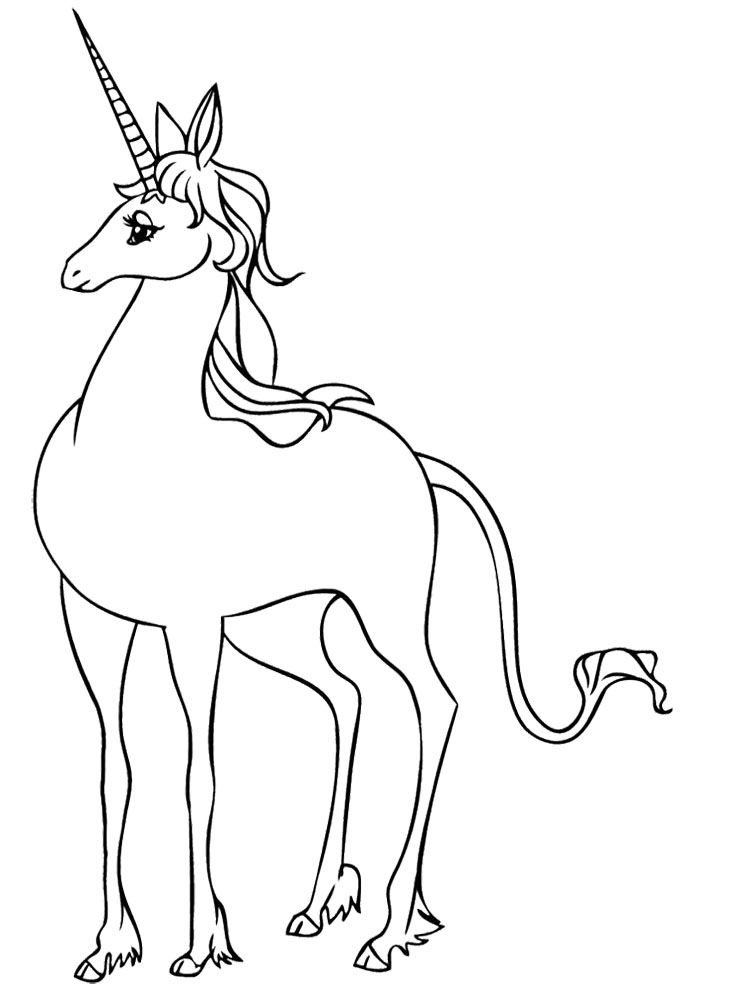 750x987 The Last Unicorn Coloring Pages Awesome Unicorn Coloring Pictures