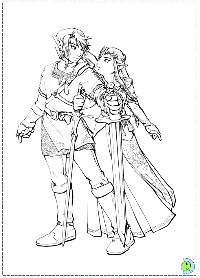691x960 The Legend Of Zelda Coloring Page
