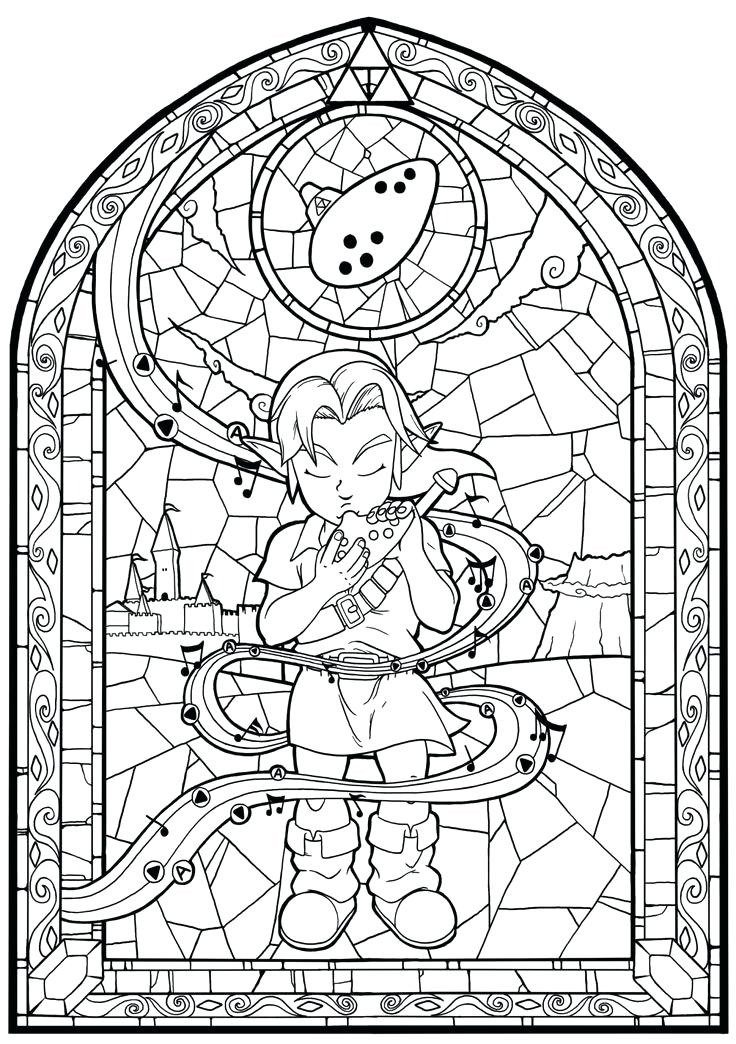 736x1044 Zelda Coloring Pages Captivating Awesome Legend Of Zelda Coloring