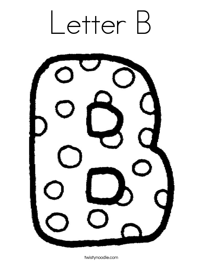 685x886 Letter B Coloring Pages