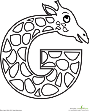 301x374 Letter G Worksheet