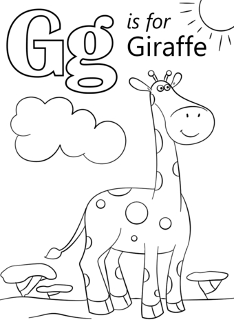 340x480 Letter G Coloring Pages Preschool