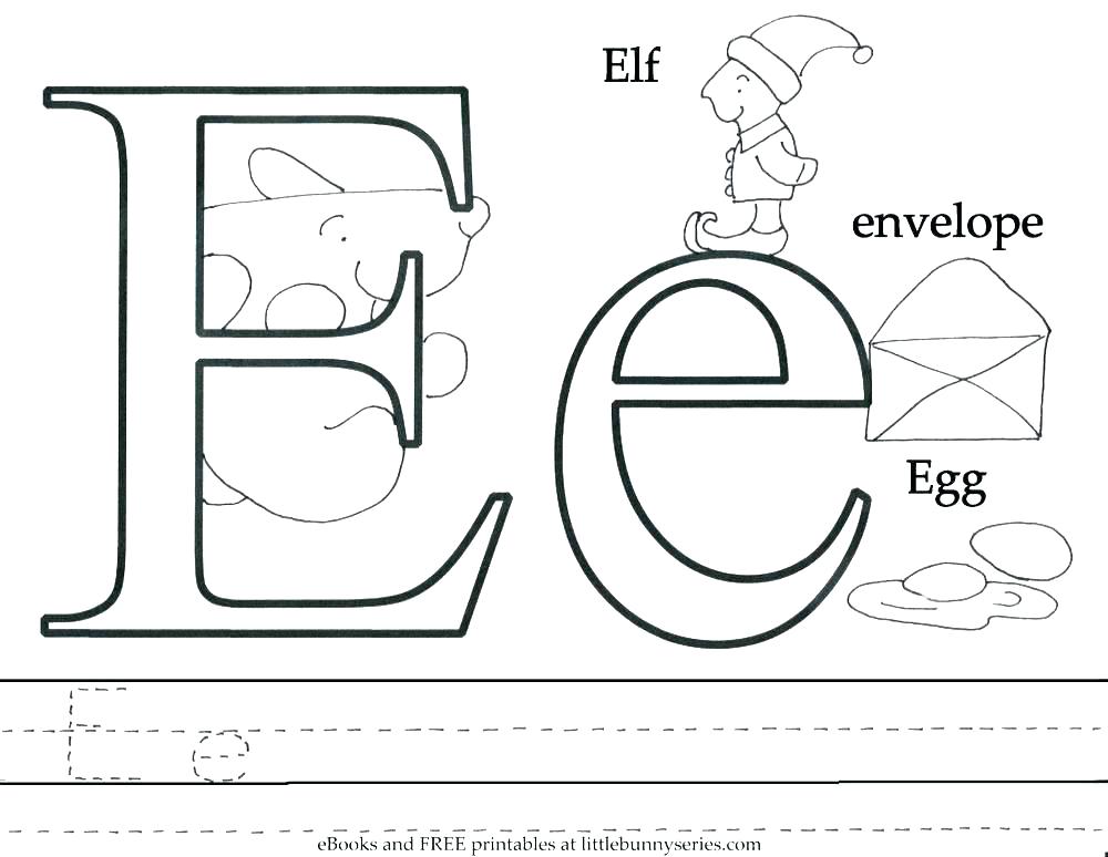 1000x774 Letter G Coloring Pages Preschool Writing Cursive E Coloring Page