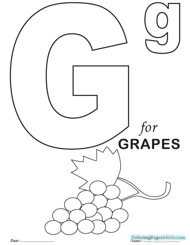 738x954 Free Printable Letter G Coloring Pages Coloring Pages For Kids