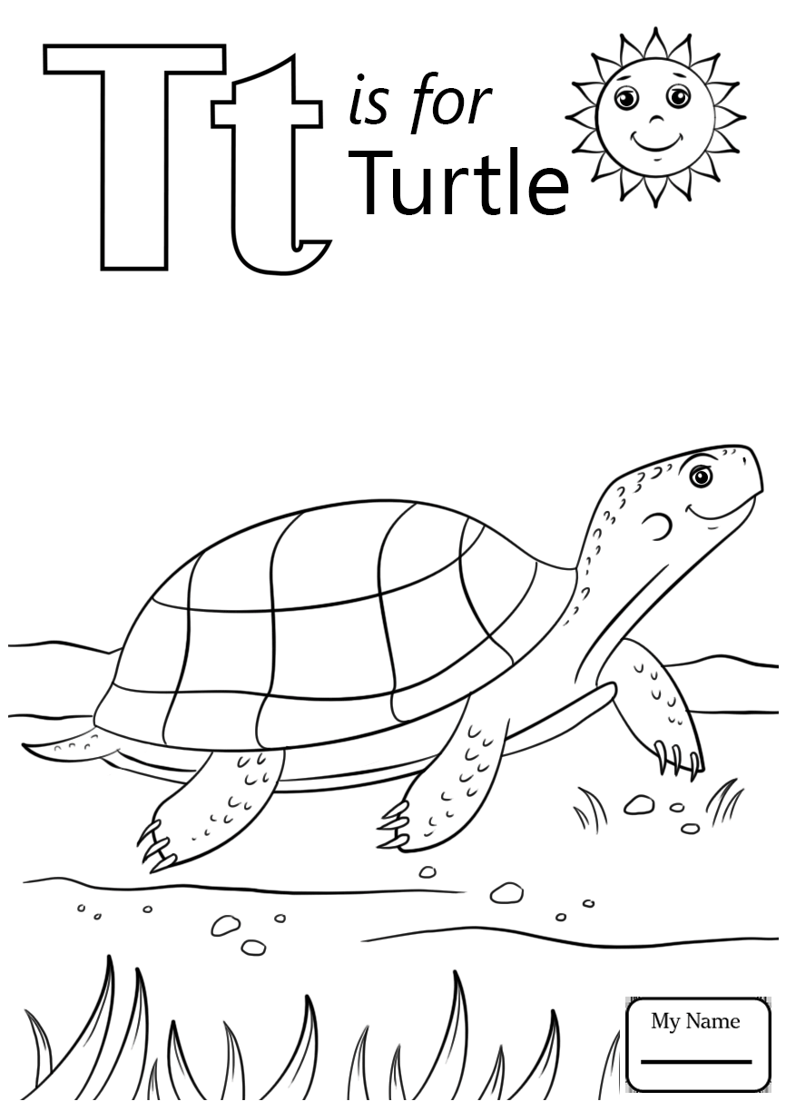 866x1224 The Letter T Coloring Pages