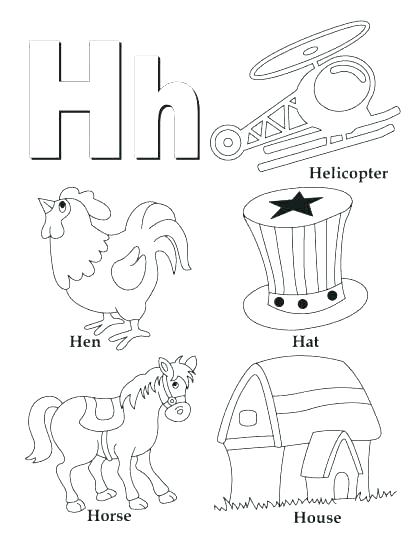 The Letter V Coloring Pages