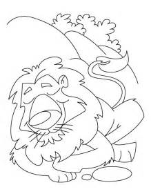 219x284 The Lion And The Mouse Coloring Pages