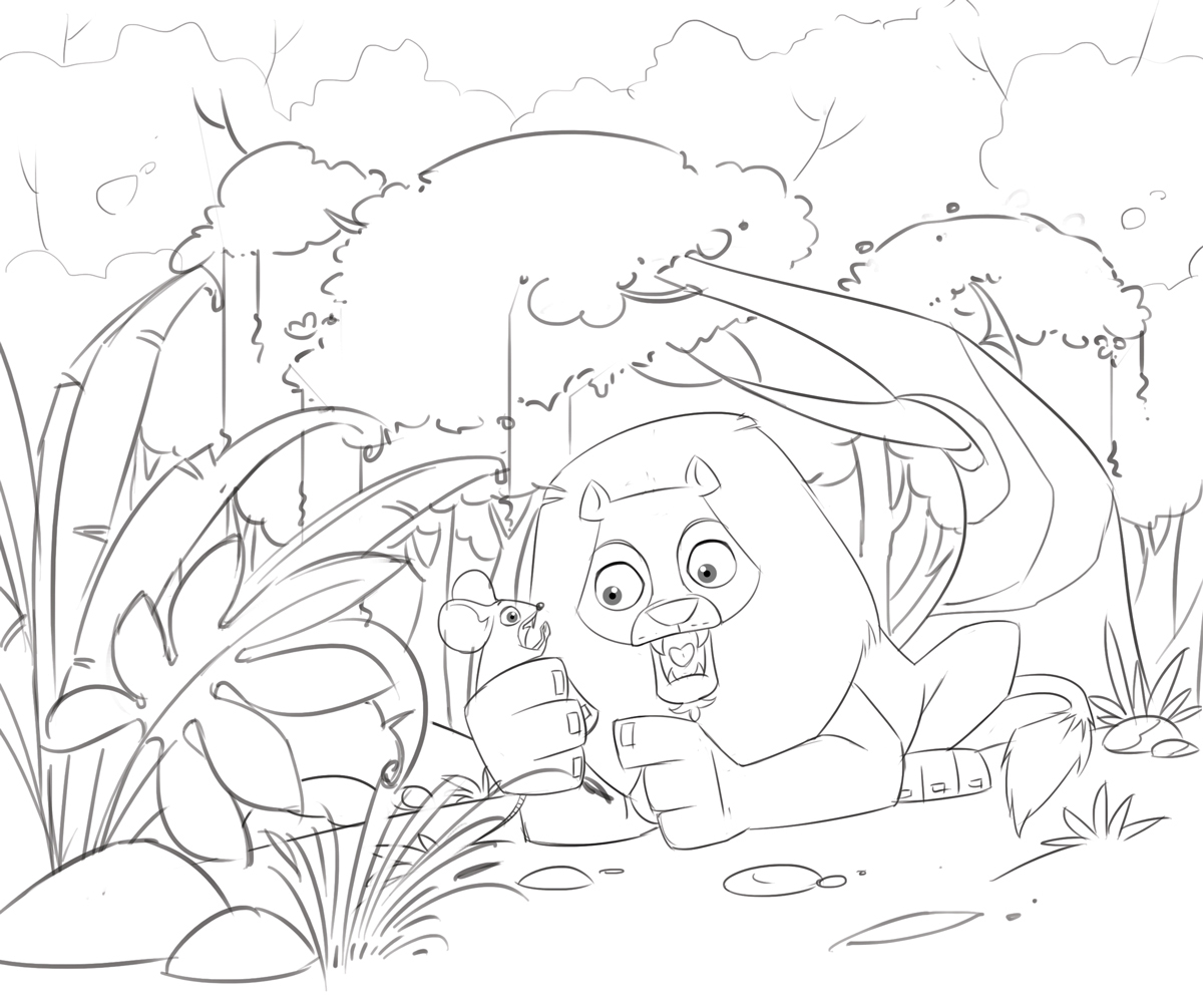1200x1005 The Lion And The Mouse Kidding Space