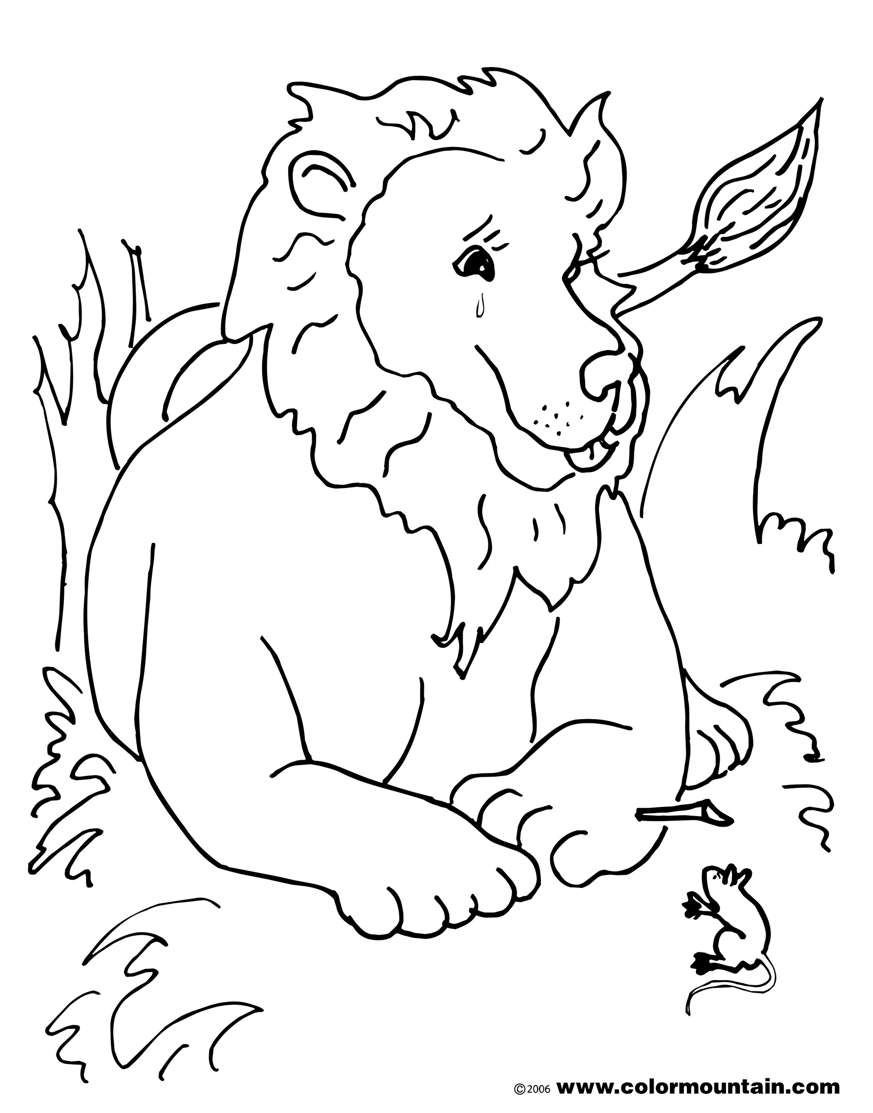 1800x2294 Lion And The Mouse Colouring Pages, Lion And The Mouse Coloring