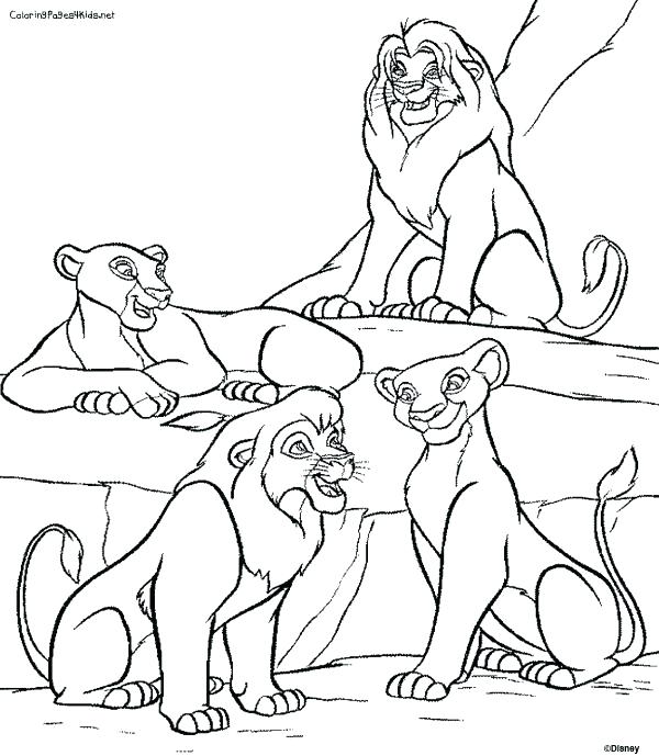 600x689 The Lion King Coloring Pages