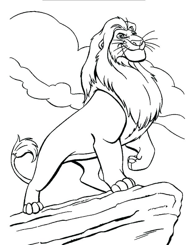 600x789 Coloring Picture A Lion Lion Coloring Page Coloring Picture