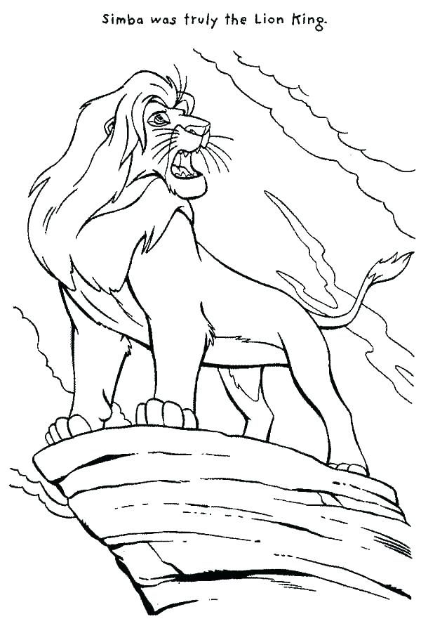 600x891 Coloring Pages Lion
