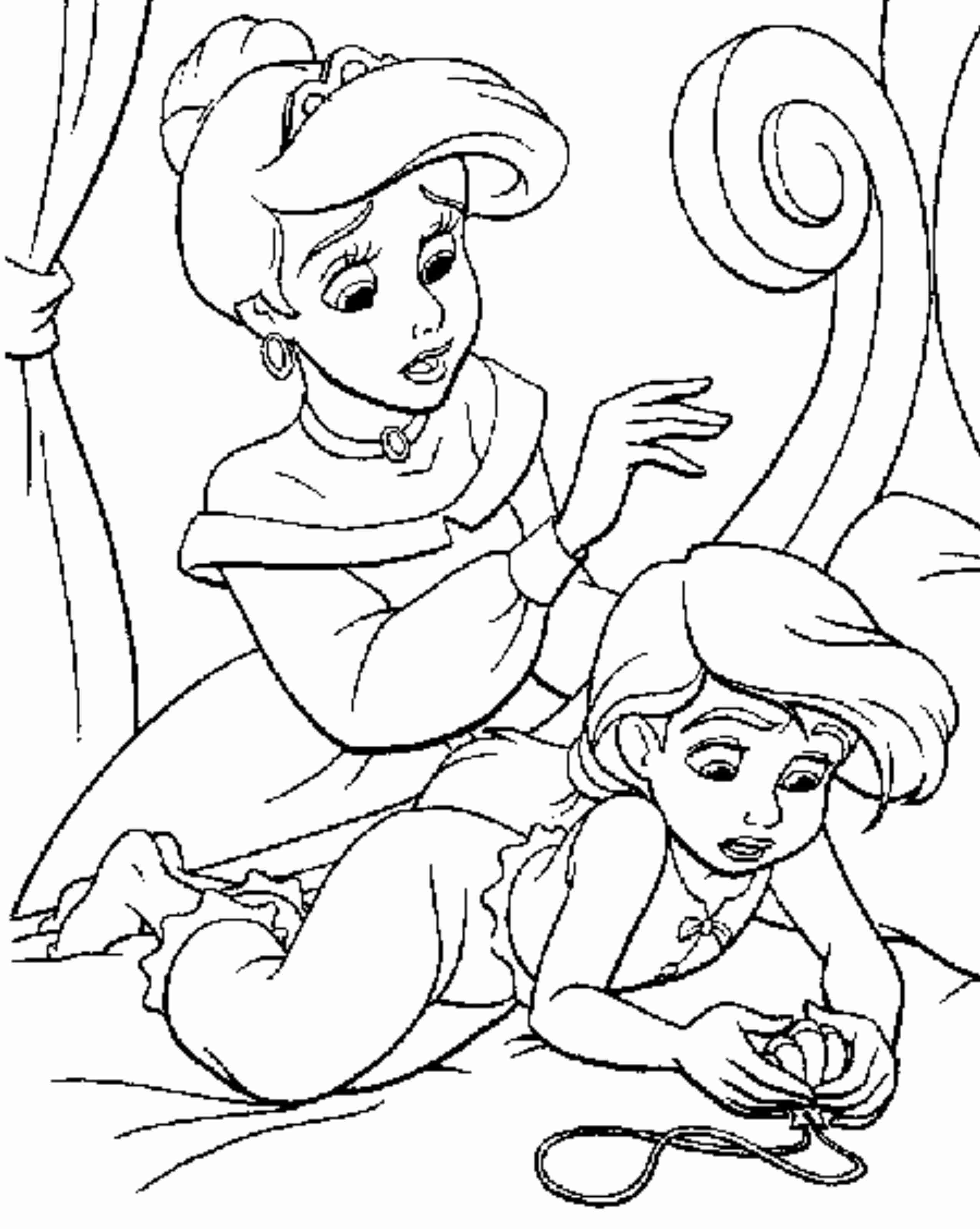 2551x3197 The Little Mermaid 2 Coloring Pages Baby Ariel And Melody