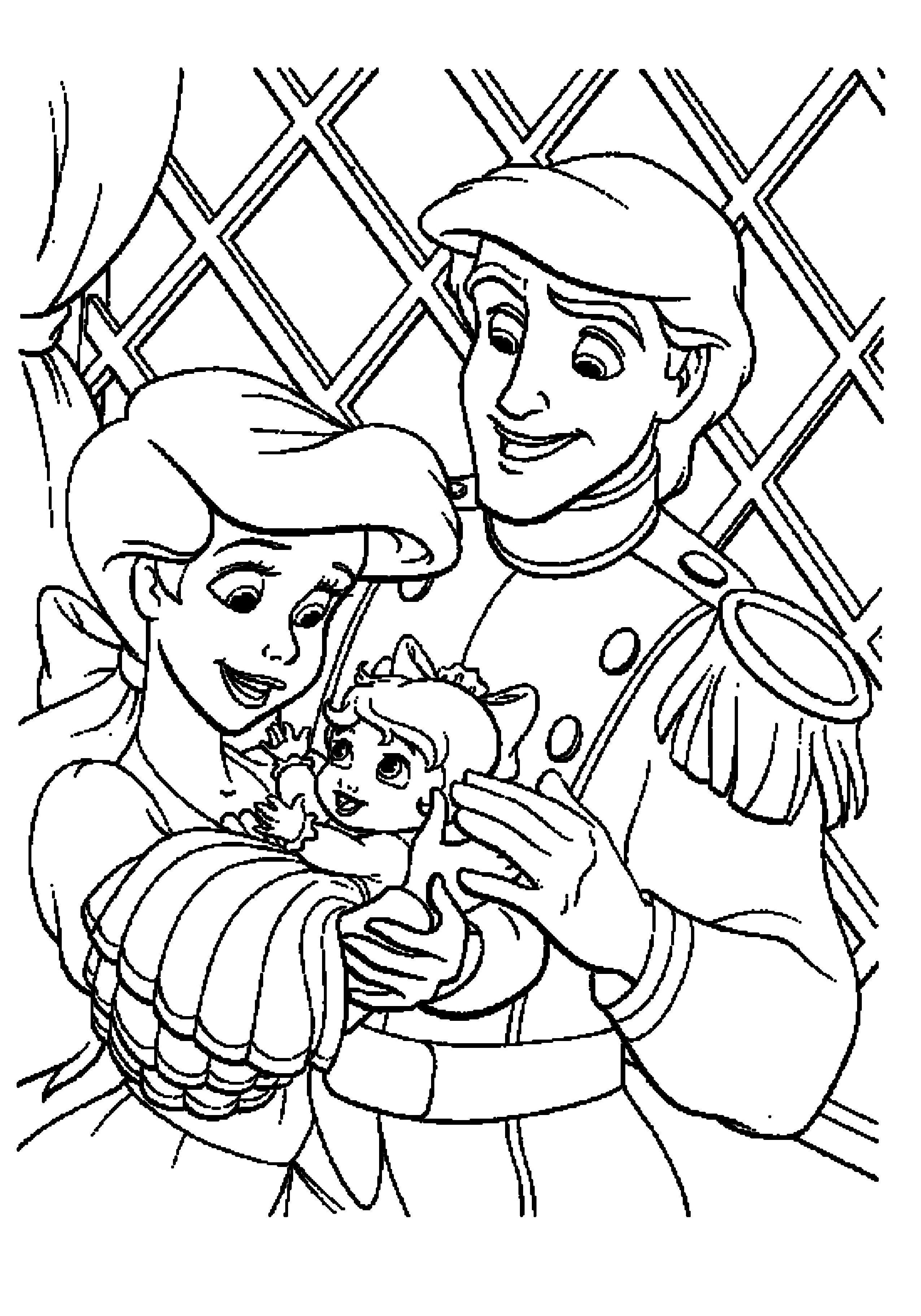 2551x3647 Coloring Pages Ariel And Melody Unique The Little Mermaid 2 Baby