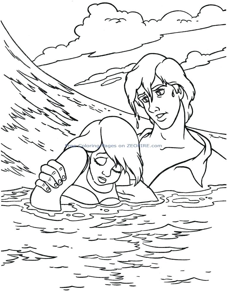 765x979 The Little Mermaid 2 Coloring Pages