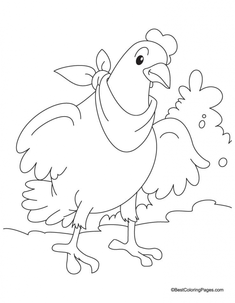 The Little Red Hen Coloring Pages