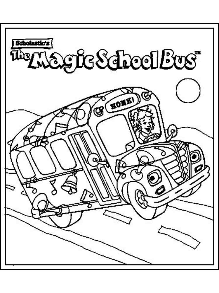 750x1000 Magic School Bus Coloring Pages. Free Printable Magic School Bus