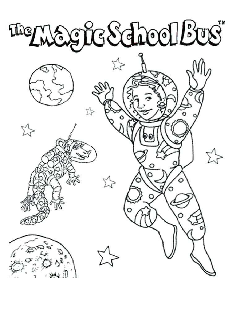 750x1000 Magic School Bus Coloring Page Magic School Bus Coloring Pages 3