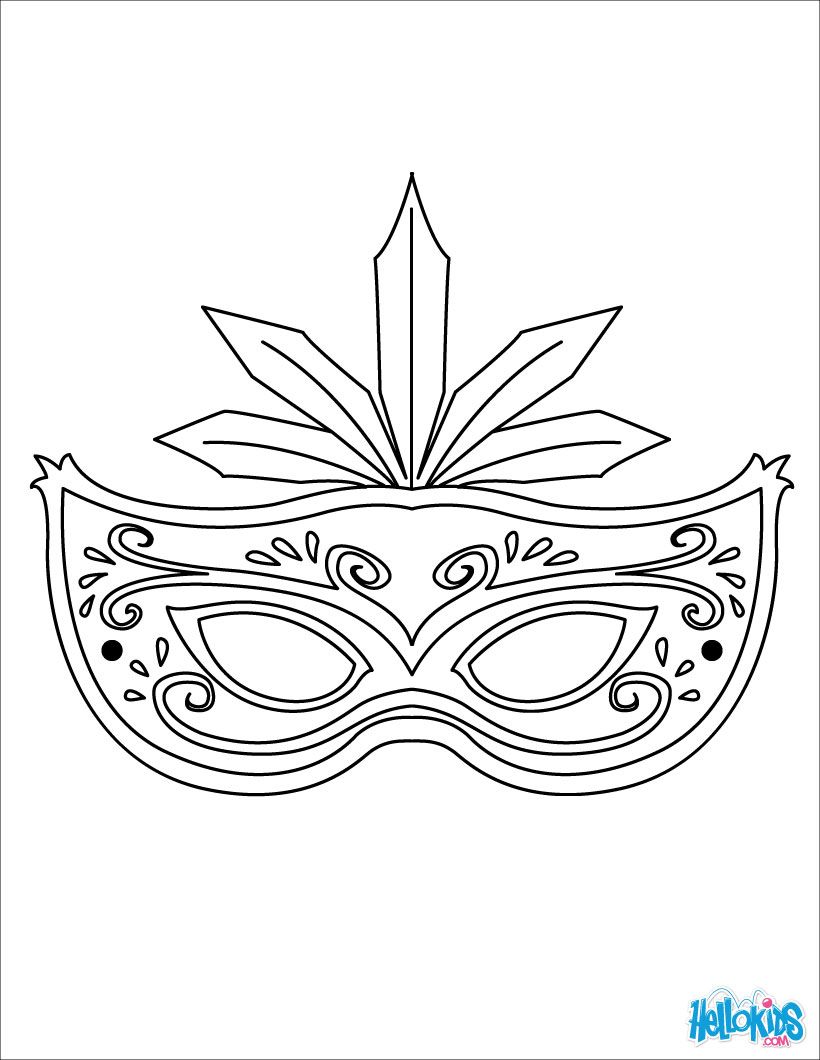 820x1060 Masks Coloring Pages 9 Online Printable Masks Templates To Color