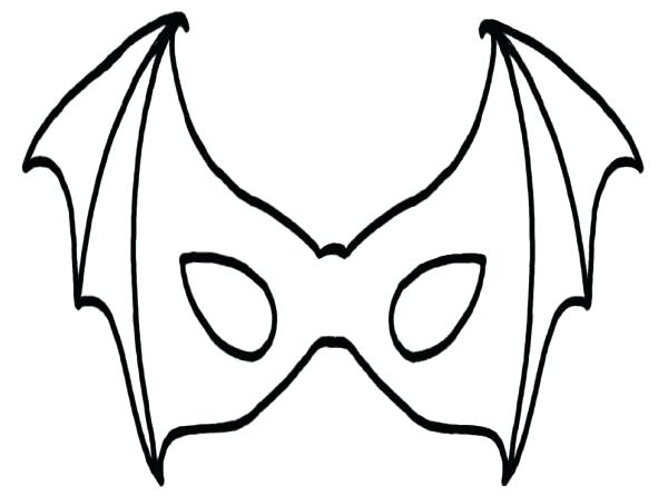600x446 Mask Coloring Page Masks Coloring Pages Mask Of Bat Coloring Page