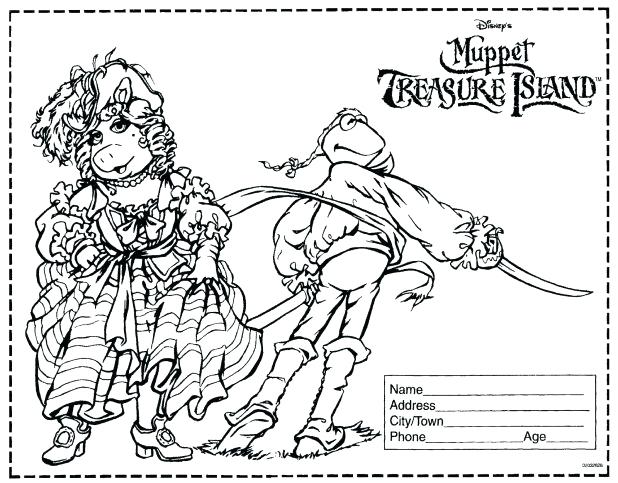 618x483 Muppets Coloring Pages Treasure Island Movie Coloring Contest
