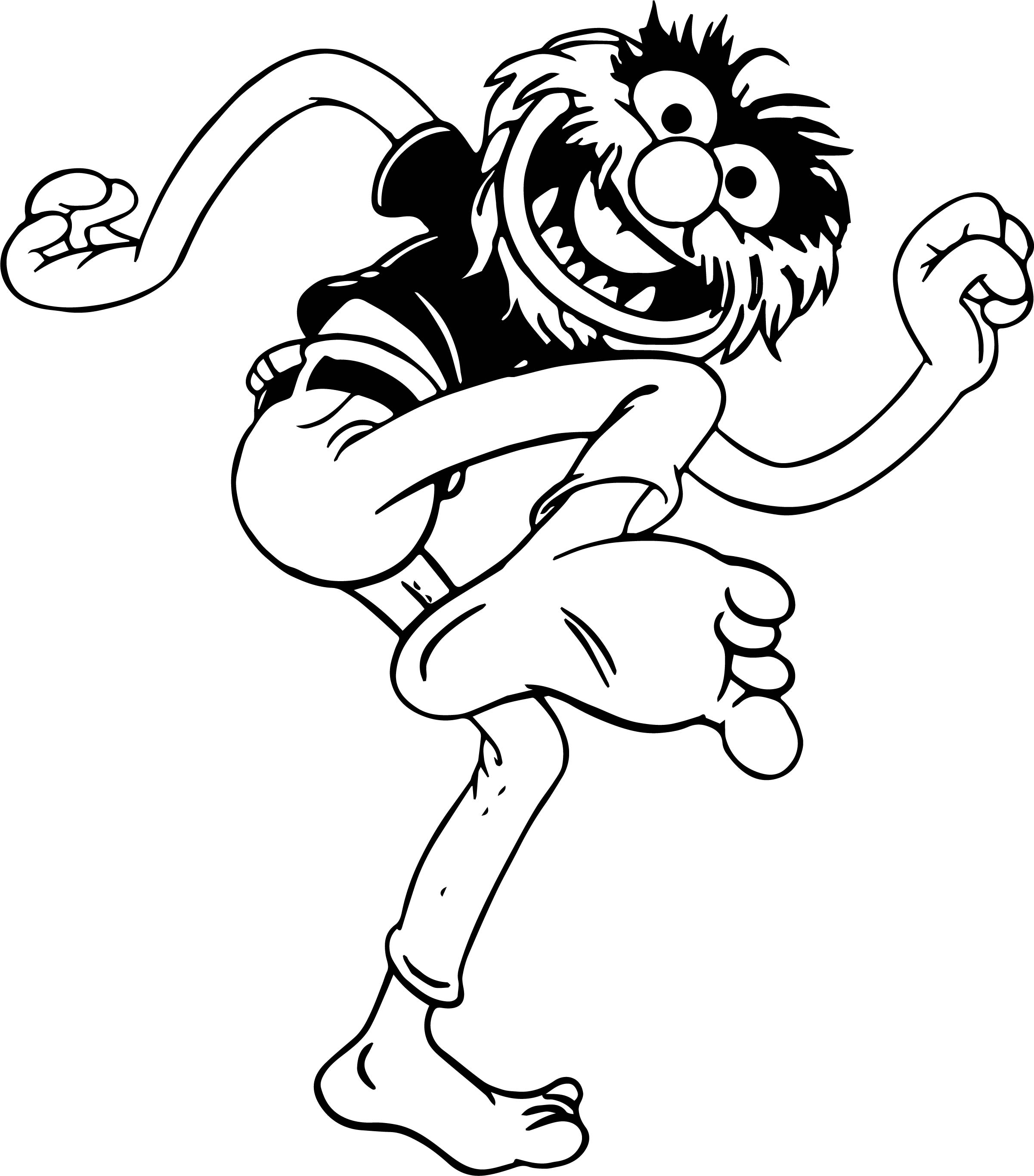 2402x2732 The Muppets Animal Dance Coloring Pages Wecoloringpage