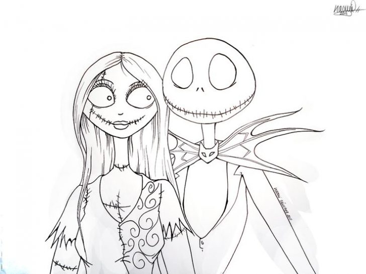 728x546 Sally Night Before Christmas Coloring Pages Nightmare Before
