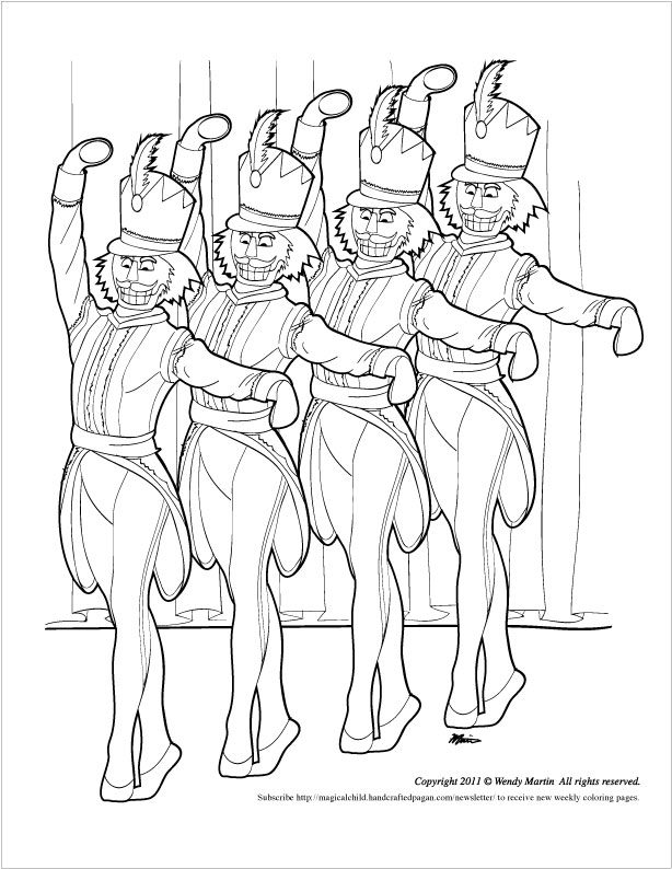 614x794 Nutcracker Coloring Page