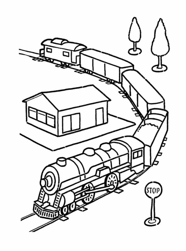 609x820 Polar Express Train Coloring Pages Printable