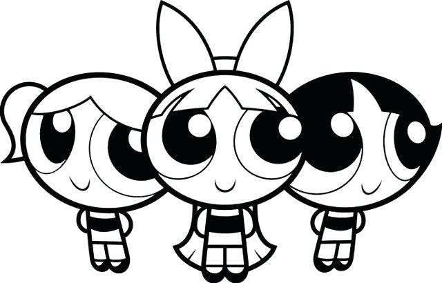 640x410 Powerpuff Girl Coloring Pages Girls Powerpuff Girl Color Pages