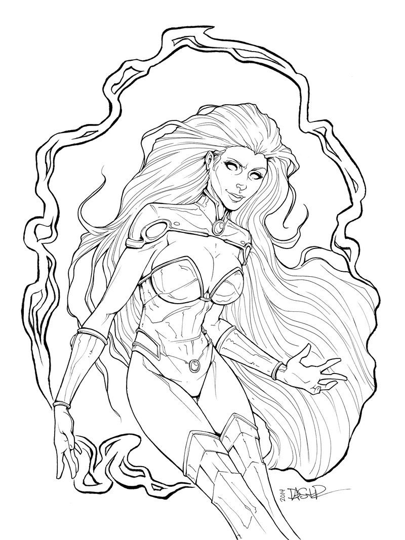 800x1067 Starfire 2014 Lines By Dalexisstpierre On Teen Titans