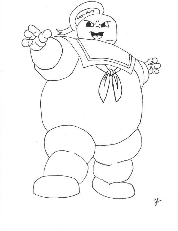 600x775 Ghostbusters Stay Puft Marshmallow Man Coloring Page Stitches
