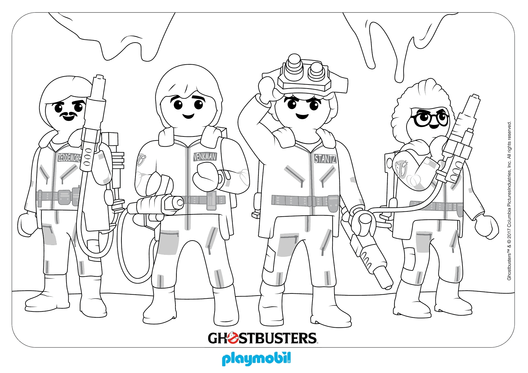 1700x1200 Modern Ghostbusters Coloring Pages Printable Images