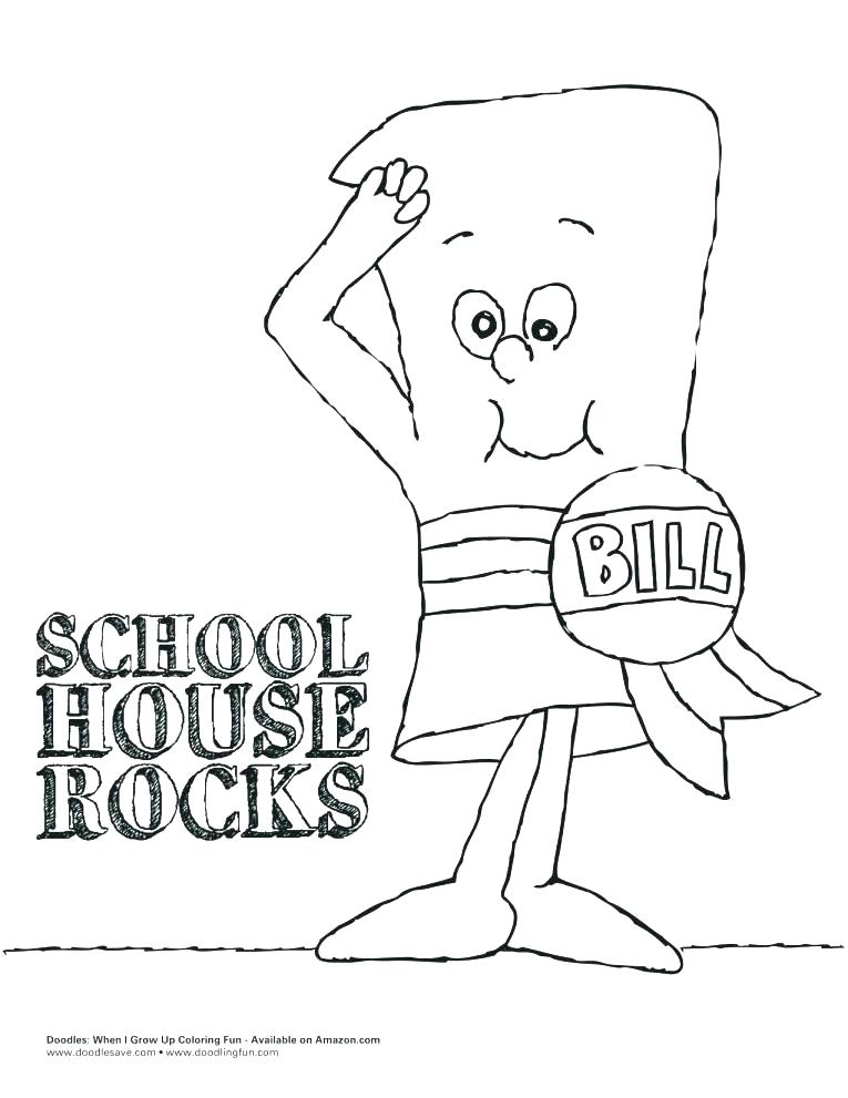 765x991 Schoolhouse Rock Coloring Pages