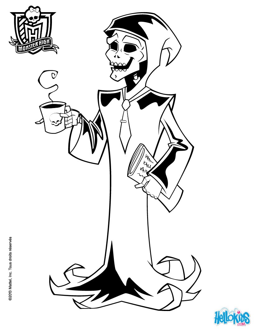 820x1060 Monster High Coloring Pages