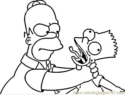 521x397 Homer Simpson Coloring Pages Homer Simpson Coloring Pages