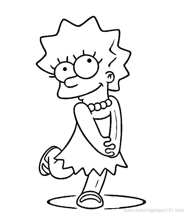 650x747 The Simpsons Coloring Pages
