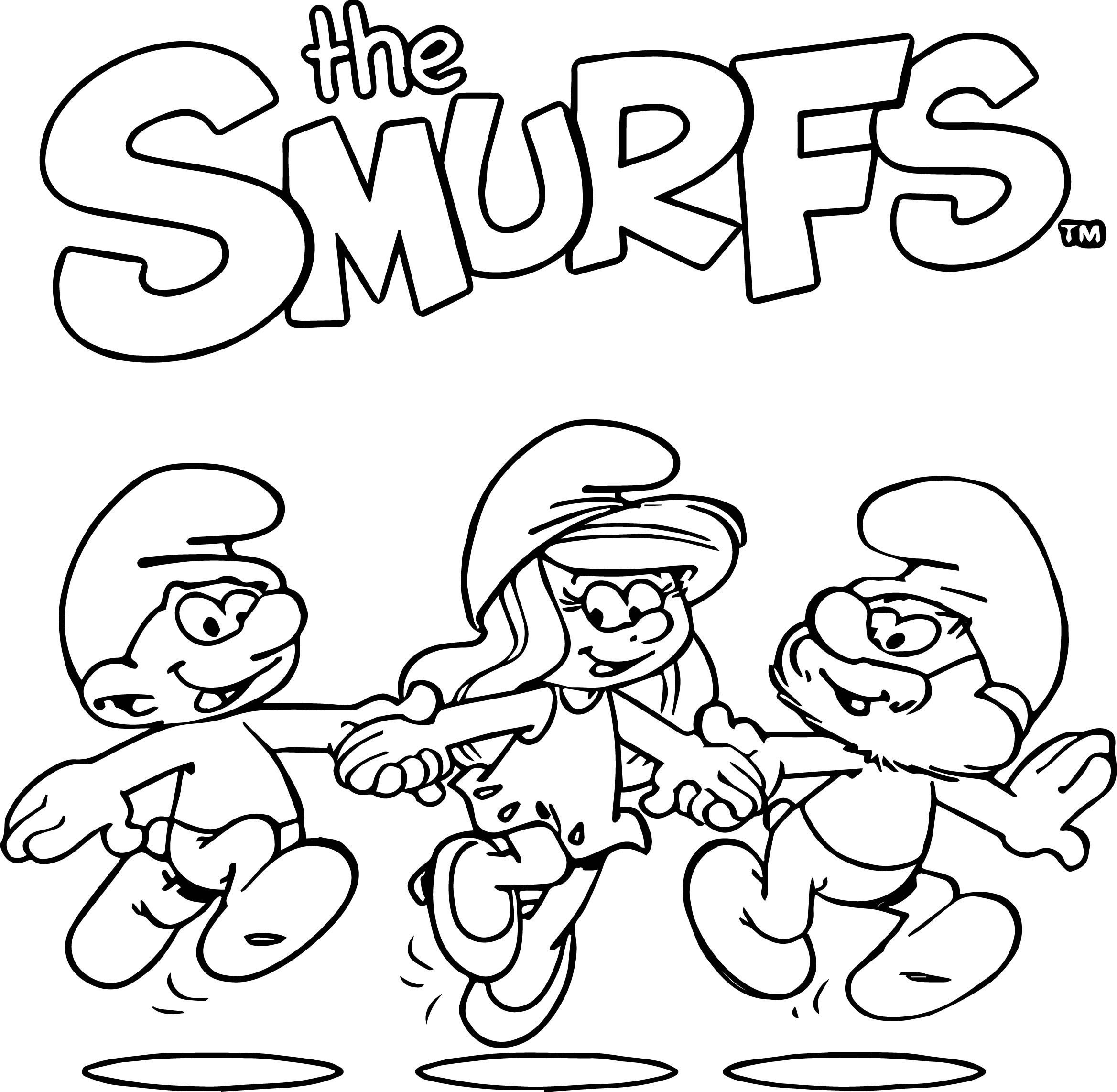 2337x2284 Shocking The Smurfs Coloring Pages For Kids Lovely Image Trends