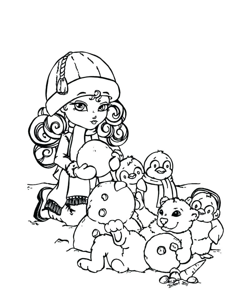 736x967 Snowy Day Coloring Page Snowy Day Coloring Page Snowy Trees