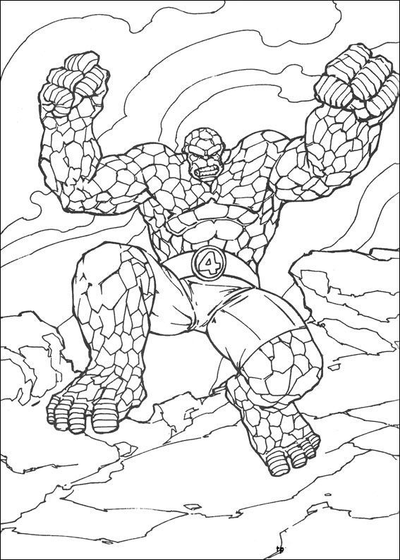 The Thing Coloring Pages