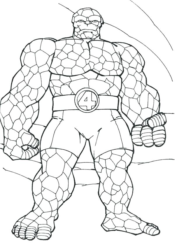 600x840 The Thing Coloring Pages