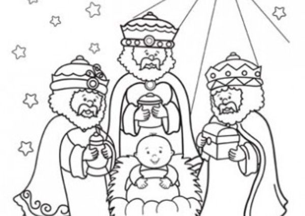 The Three Kings Coloring Pages