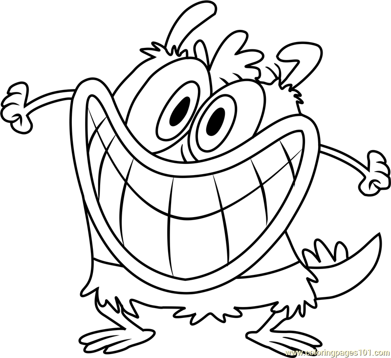 800x732 Bunsen Beast Coloring Page Nickelodeon Beast