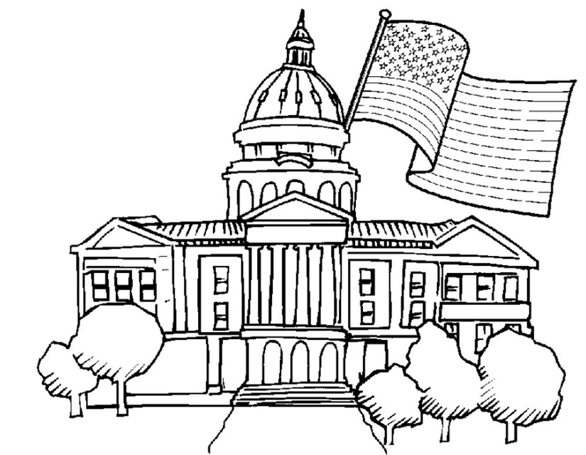 825x640 Pretentious Inspiration White House Coloring Page Of Printable