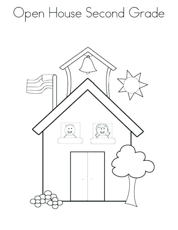 600x776 House Coloring Book