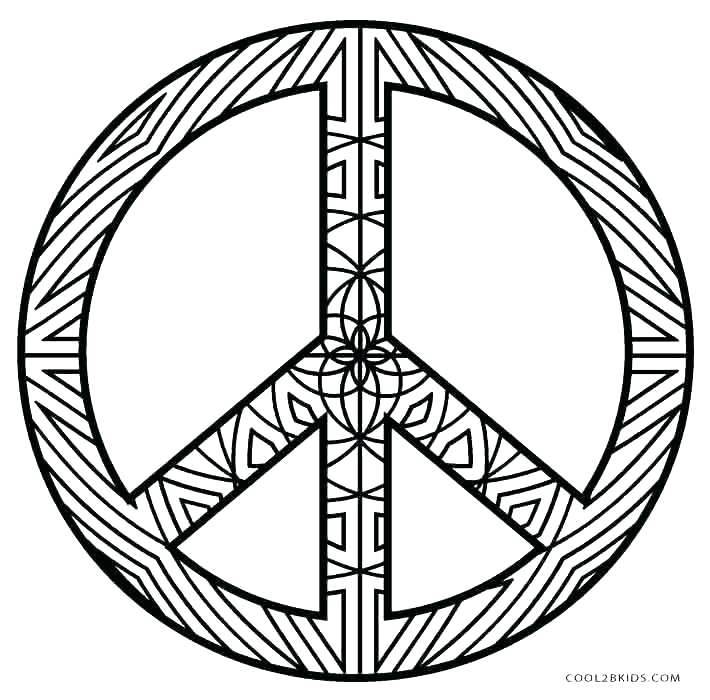 710x700 Peace Sign Coloring Pages Icontent